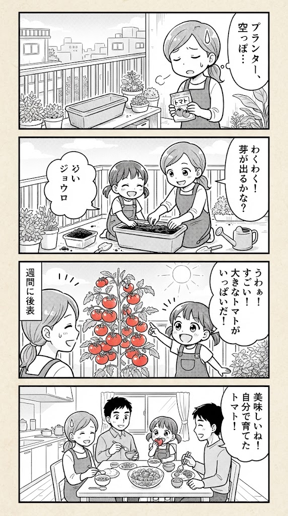 プランター一つから！家族の笑顔と無形資産を作る家庭菜園の始め方