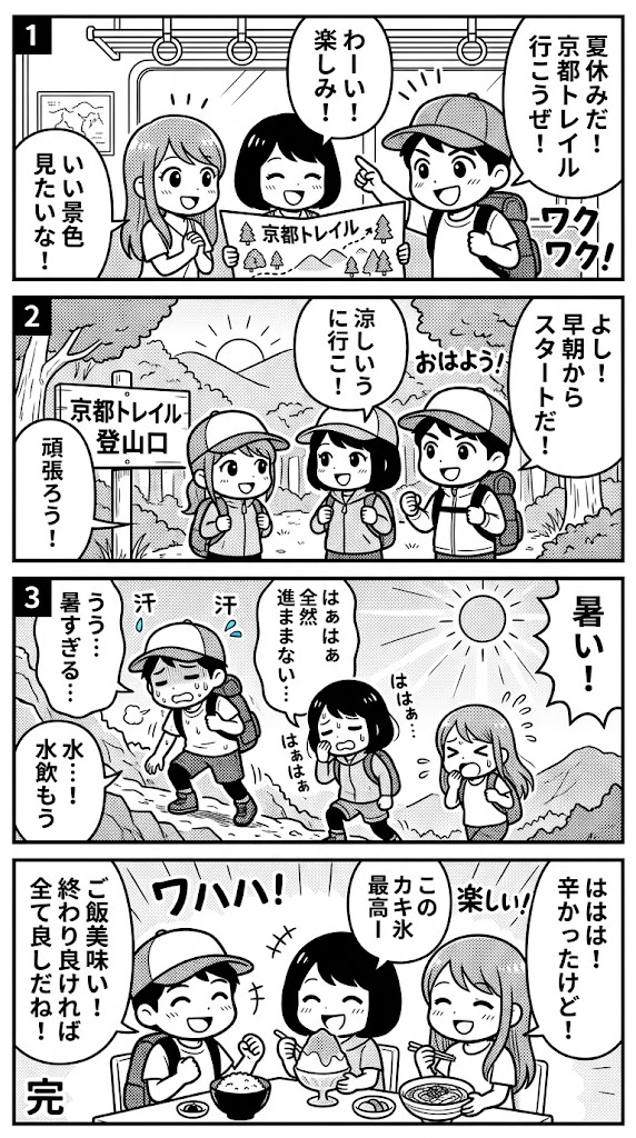 AM7スタート、京都トレイルを「歩く」という選択 ― いつもの仲間との真夏イベント