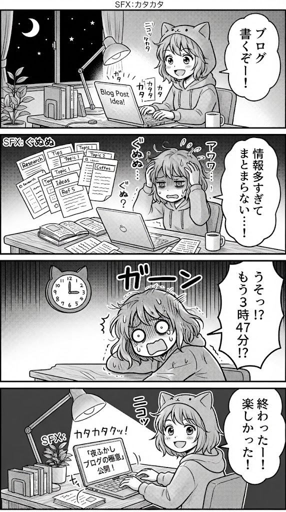 調べただけなのに、記事になる夜