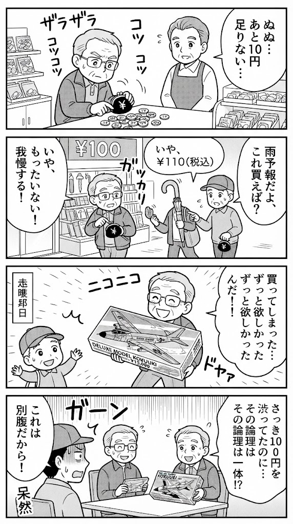 ケチなおっちゃんの金銭感覚
