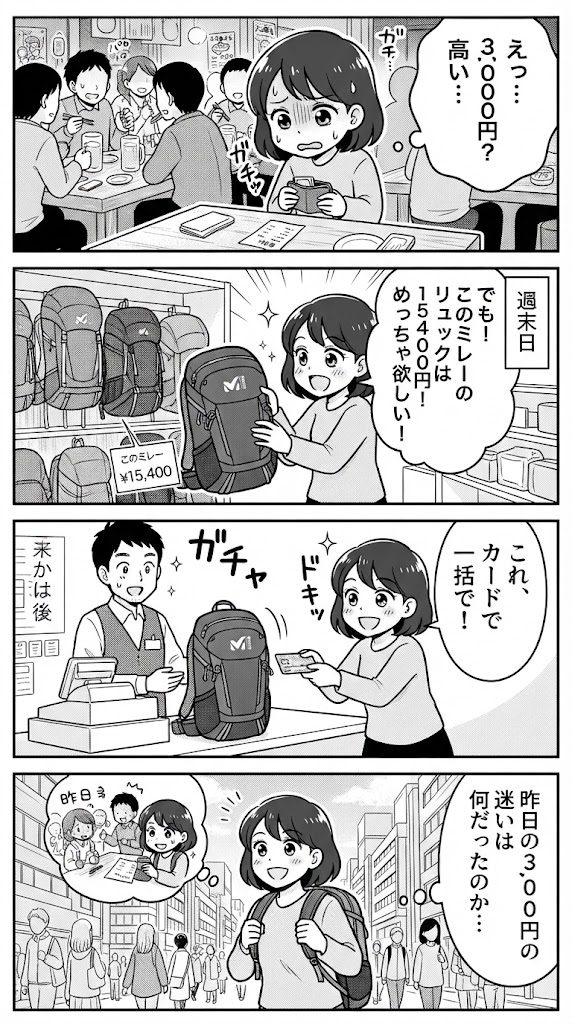 3000円の飲みを渋った翌日に、15,400円のミレーを即決で買った件