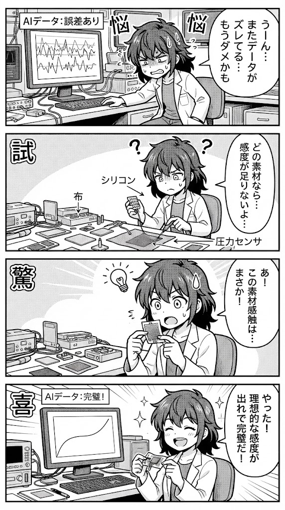 AIの誤差を触知させる：センサーと素材選定で迷い続けた私がたどり着いた答え