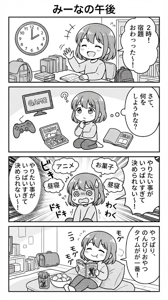 土曜の午後2時、急に空いた時間。さて、何しようか？