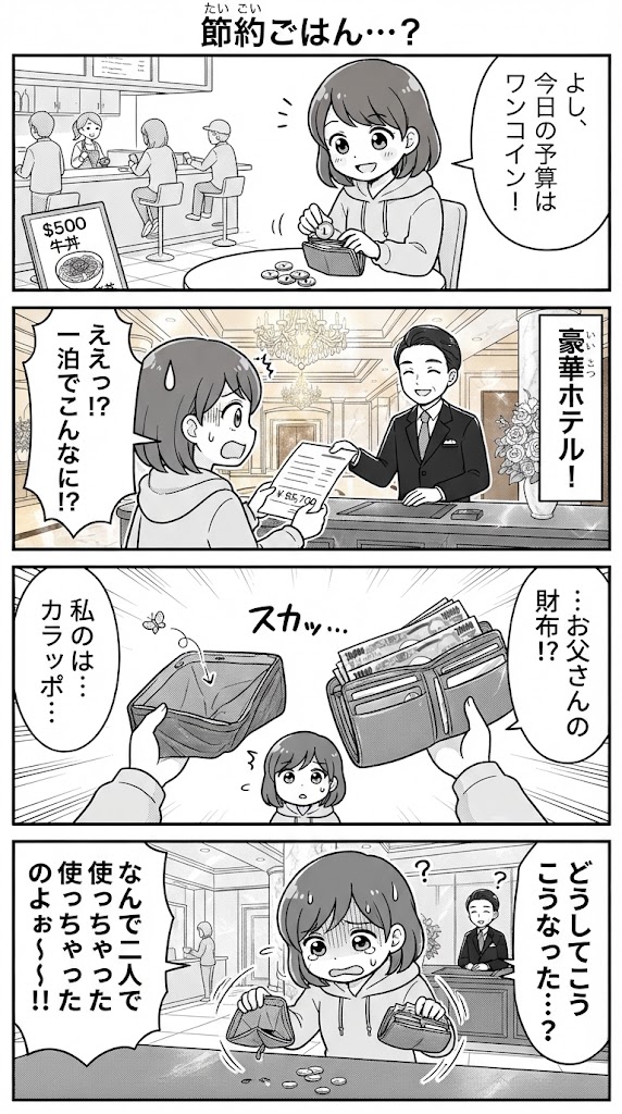 1週間4000円と1晩1万8千円、アンタの財布はどっち向いとる？