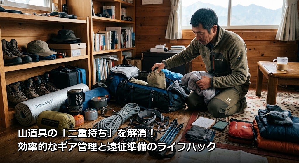 山道具の「二重持ち」を解消！効率的なギア管理と遠征準備のライフハック