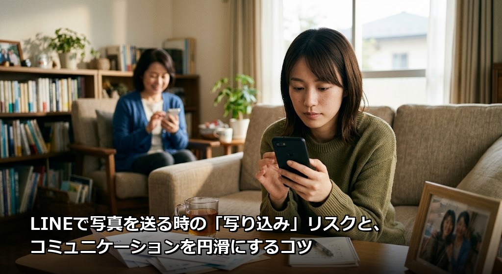 LINEで写真を送る時の「写り込み」リスクと、コミュニケーションを円滑にするコツ