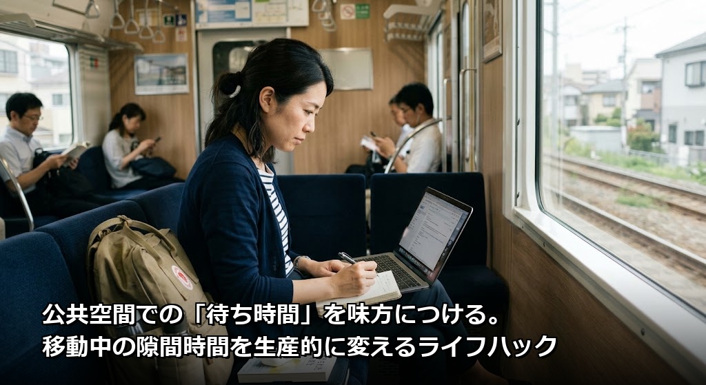 公共空間での「待ち時間」を味方につける。移動中の隙間時間を生産的に変えるライフハック