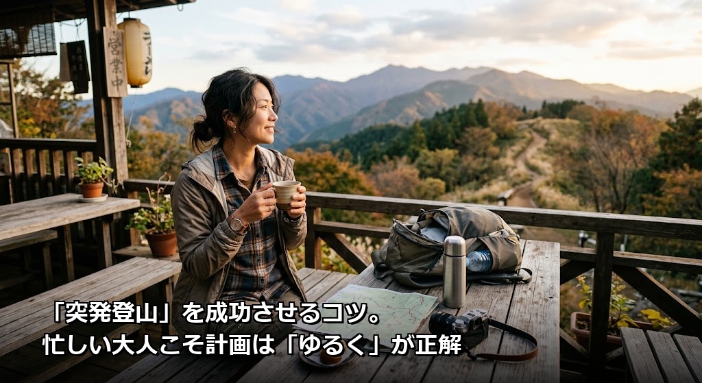 「突発登山」を成功させるコツ。忙しい大人こそ計画は「ゆるく」が正解