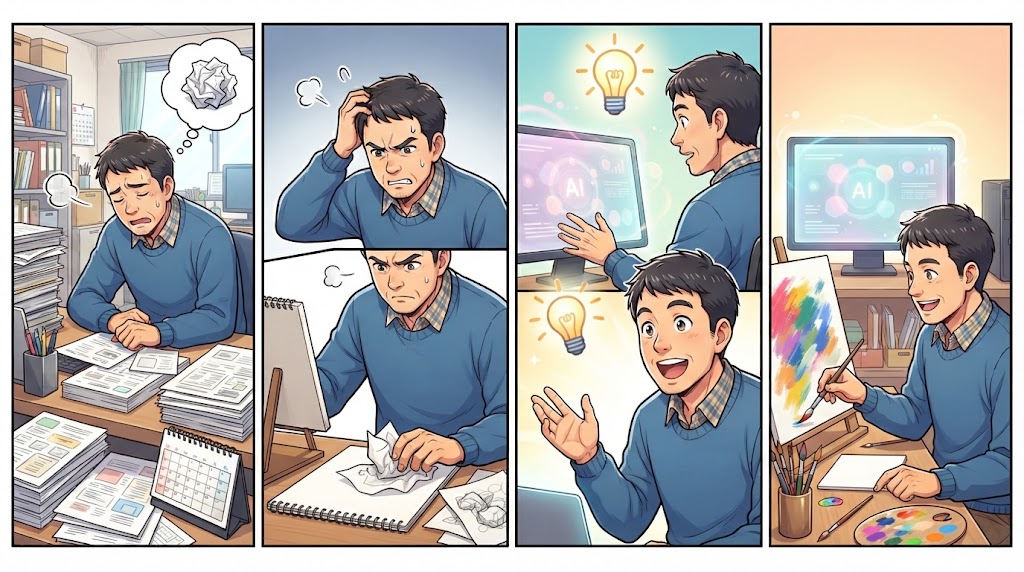 「忙しい」を言い訳にしない！AI時代にこそ見直したい、自分の「クリエイティブな時間」の作り方