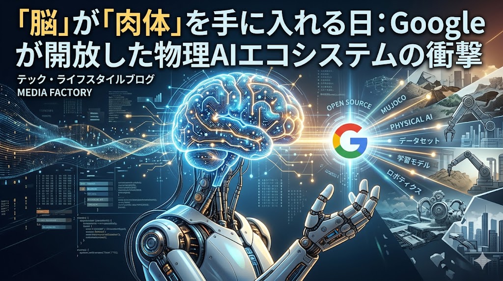 「脳」が「肉体」を手に入れる日：Googleが開放した物理AIエコシステムの衝撃